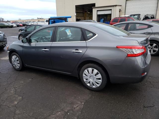 3N1AB7AP6FL655670 - 2015 NISSAN SENTRA S GRAY photo 2