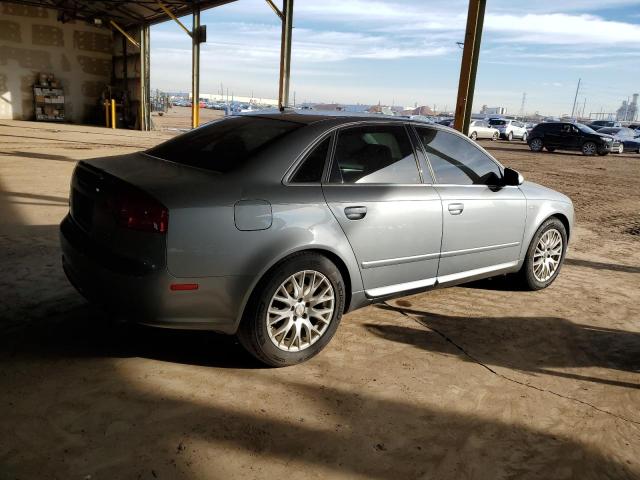 WAUDF78E18A167141 - 2008 AUDI A4 2.0T QUATTRO GRAY photo 3