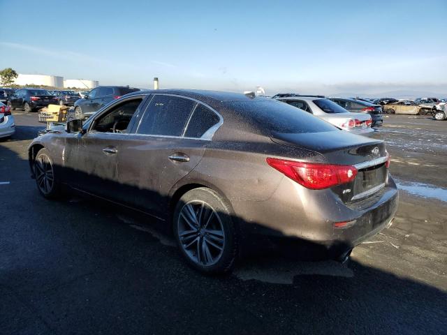 JN1BV7AR9EM698837 - 2014 INFINITI Q50 BASE GRAY photo 2