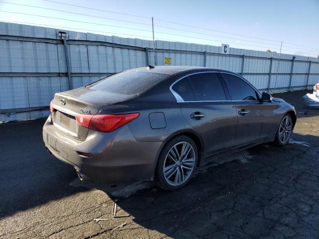 JN1BV7AR9EM698837 - 2014 INFINITI Q50 BASE GRAY photo 3