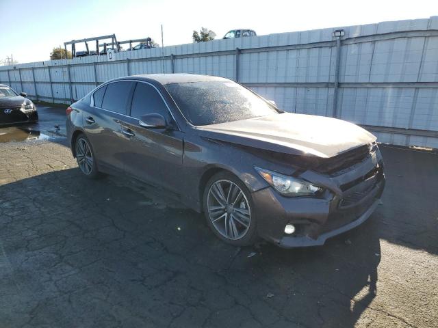 JN1BV7AR9EM698837 - 2014 INFINITI Q50 BASE GRAY photo 4