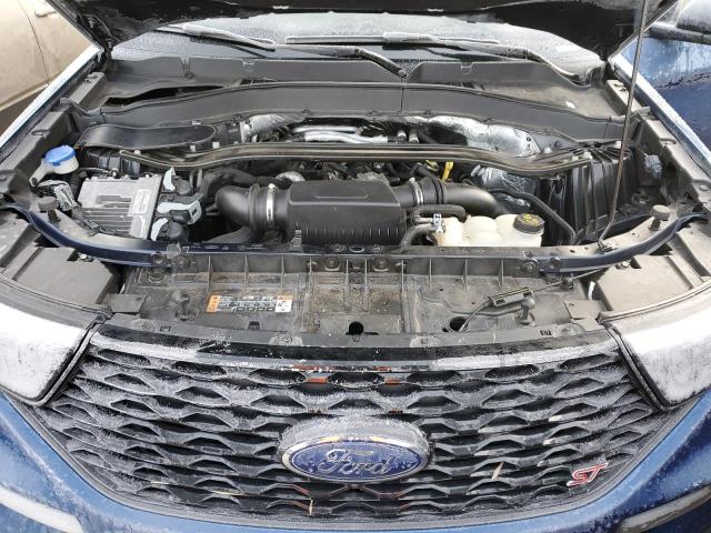 1FM5K8GC6LGA01093 - 2020 FORD EXPLORER ST BLUE photo 12