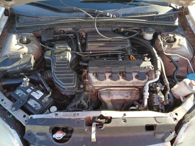 2HGES16532H543626 - 2002 HONDA CIVIC LX BROWN photo 11