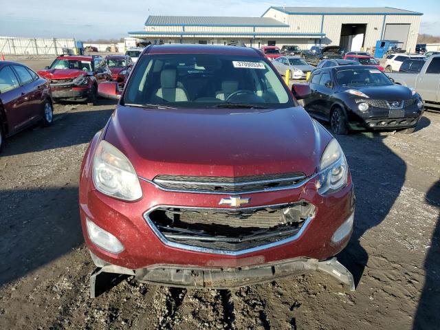 2GNALCEK5G6303727 - 2016 CHEVROLET EQUINOX LT BURGUNDY photo 5