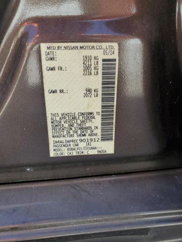 1N4AL3AP4EC901912 - 2014 NISSAN ALTIMA 2.5 BROWN photo 13