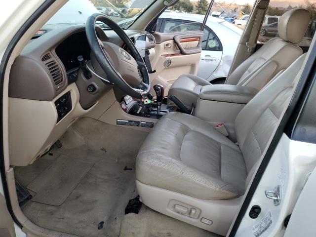 JTJHT00W913502517 - 2001 LEXUS LX 470 WHITE photo 7