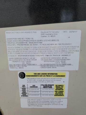 4YDF34424HA742358 - 2017 KEYSTONE MONTANA TWO TONE photo 10