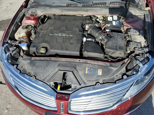 3LN6L2JK8DR807476 - 2013 LINCOLN MKZ RED photo 11