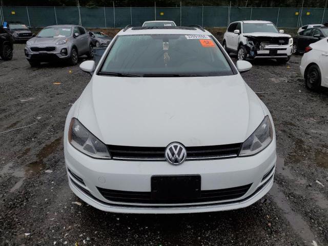 3VWCA7AU1FM513085 - 2015 VOLKSWAGEN GOLF SPORT TDI S WHITE photo 5