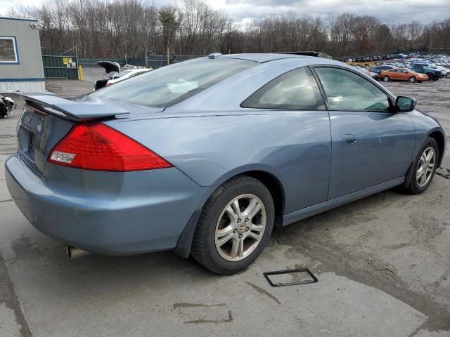 1HGCM72737A006496 - 2007 HONDA ACCORD EX BLUE photo 3