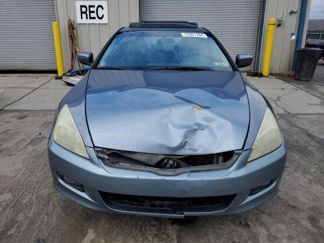 1HGCM72737A006496 - 2007 HONDA ACCORD EX BLUE photo 5