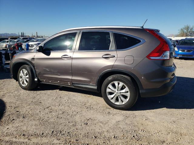 2HKRM3H75EH516492 - 2014 HONDA CR-V EXL BROWN photo 2