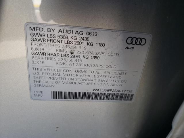 WA1LFAFP2EA012135 - 2014 AUDI Q5 PREMIUM PLUS TAN photo 13