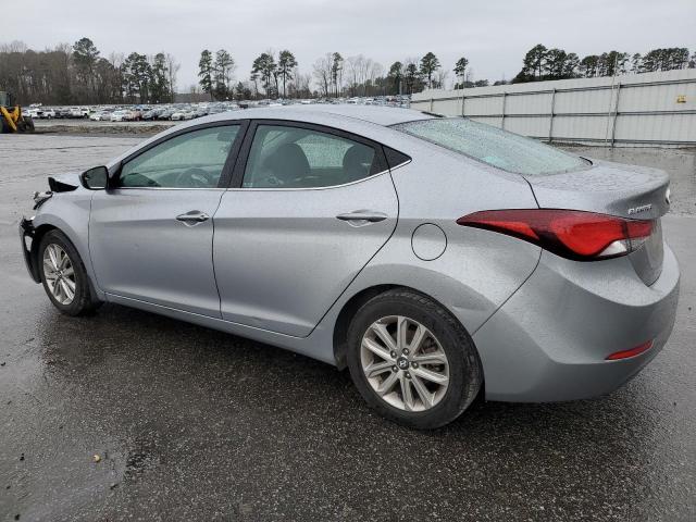 5NPDH4AE7FH575946 - 2015 HYUNDAI ELANTRA SE SILVER photo 2