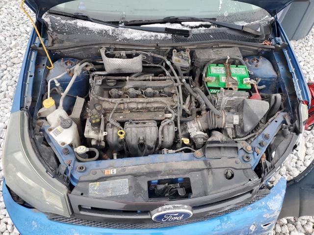 1FAHP3GN8BW162188 - 2011 FORD FOCUS SES BLUE photo 11