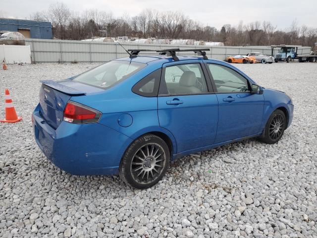 1FAHP3GN8BW162188 - 2011 FORD FOCUS SES BLUE photo 3