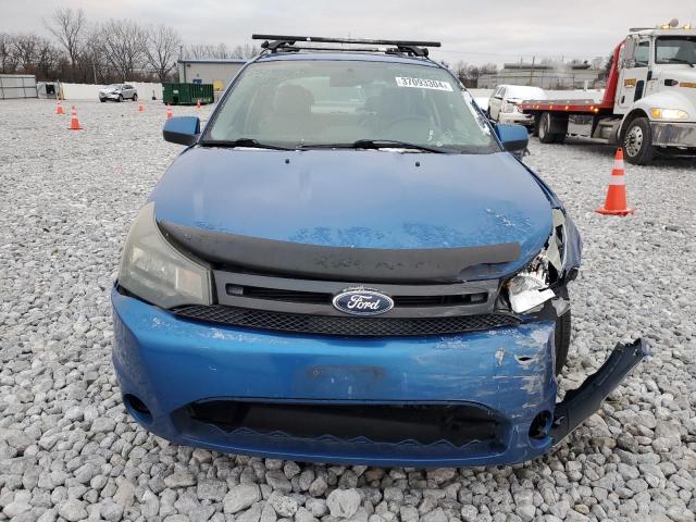 1FAHP3GN8BW162188 - 2011 FORD FOCUS SES BLUE photo 5