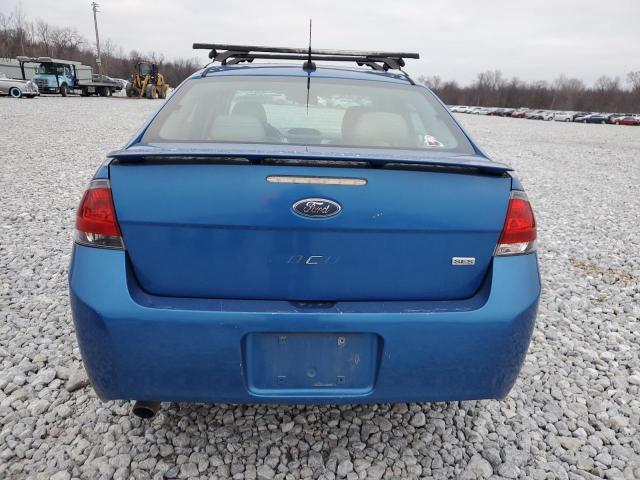 1FAHP3GN8BW162188 - 2011 FORD FOCUS SES BLUE photo 6