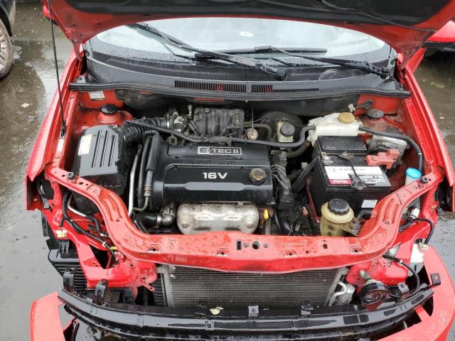 KL1TD56677B037319 - 2007 CHEVROLET AVEO BASE RED photo 11