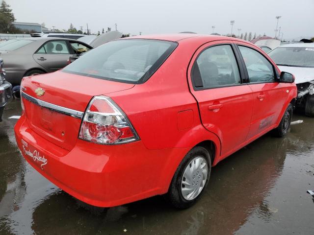 KL1TD56677B037319 - 2007 CHEVROLET AVEO BASE RED photo 3