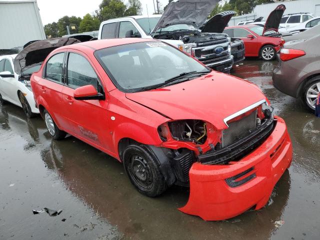 KL1TD56677B037319 - 2007 CHEVROLET AVEO BASE RED photo 4