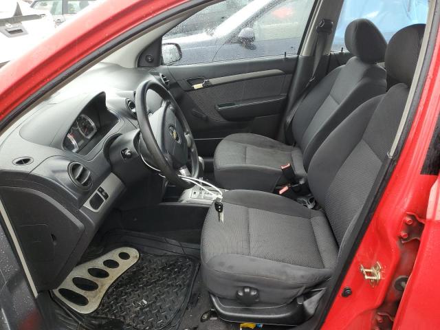 KL1TD56677B037319 - 2007 CHEVROLET AVEO BASE RED photo 7