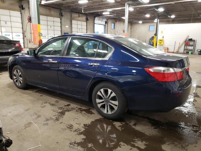 1HGCR2F38FA170921 - 2015 HONDA ACCORD LX BLUE photo 2