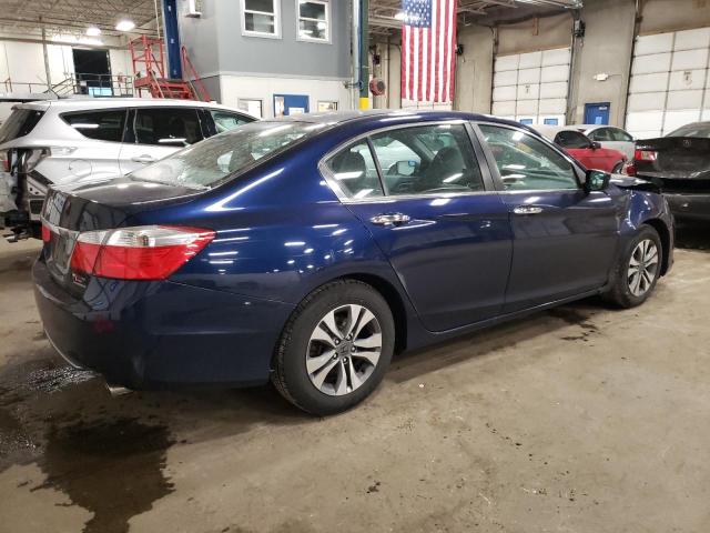 1HGCR2F38FA170921 - 2015 HONDA ACCORD LX BLUE photo 3