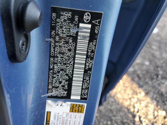 JTDKB20U397859900 - 2009 TOYOTA PRIUS BLUE photo 13