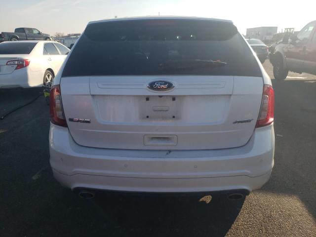 2FMDK3AK8DBA77499 - 2013 FORD EDGE SPORT WHITE photo 6