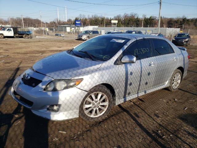 1NXBU40E89Z081573 - 2009 TOYOTA COROLLA BASE SILVER photo 1