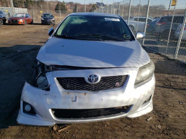 1NXBU40E89Z081573 - 2009 TOYOTA COROLLA BASE SILVER photo 5