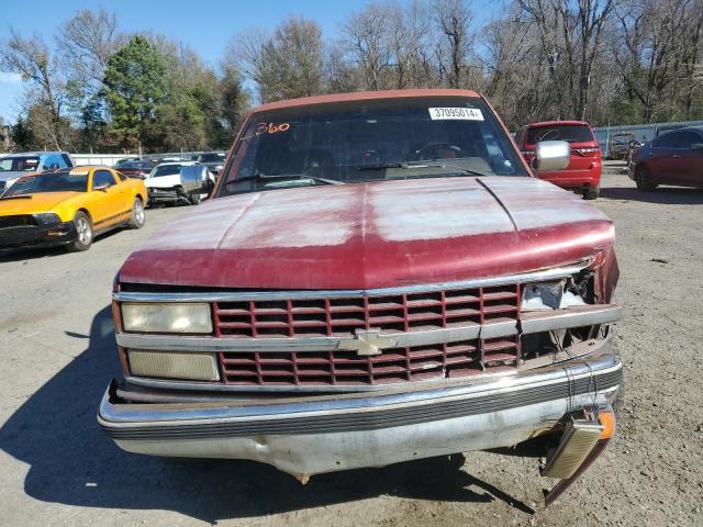 2GCEC19Z9N1171748 - 1992 CHEVROLET GMT-400 C1500 BURGUNDY photo 5