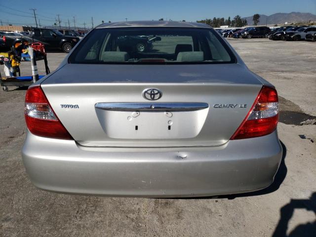 JTDBE32K430163751 - 2003 TOYOTA CAMRY LE SILVER photo 6