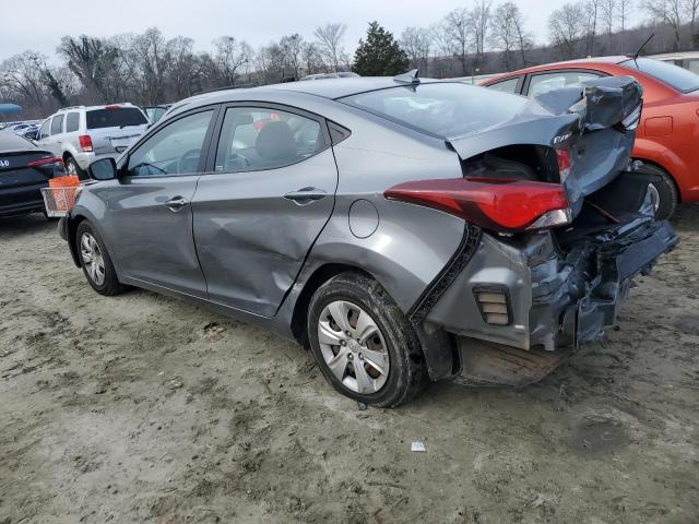 KMHDH4AE7GU568174 - 2016 HYUNDAI ELANTRA SE GRAY photo 2