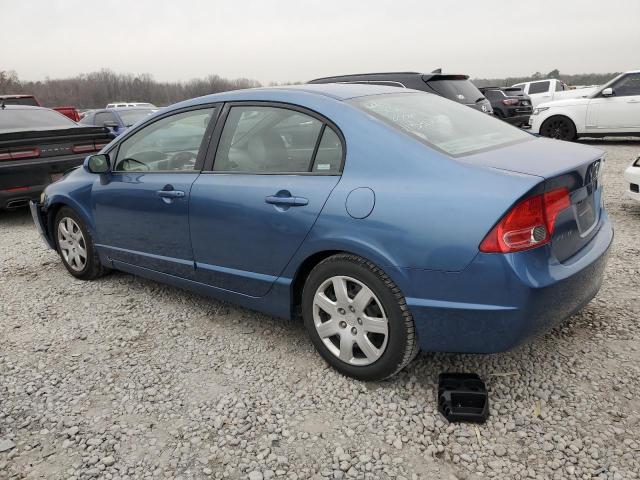 2HGFA16588H531763 - 2008 HONDA CIVIC LX BLUE photo 2