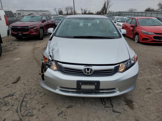 19XFB2F51CE082206 - 2012 HONDA CIVIC LX SILVER photo 5