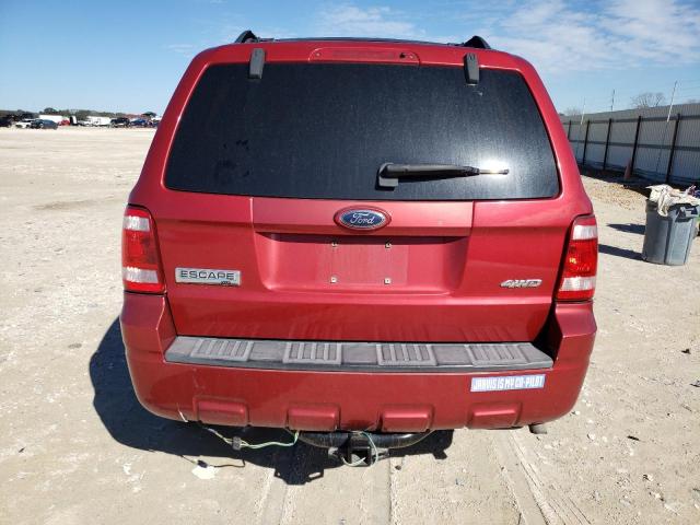 1FMCU93G29KB04209 - 2009 FORD ESCAPE XLT RED photo 6