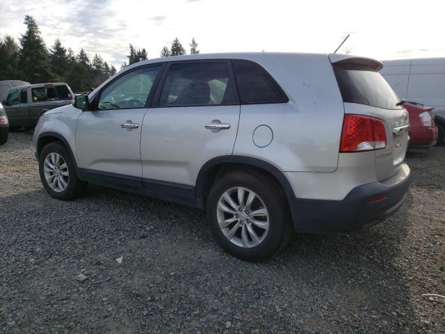 5XYKUDA24BG003470 - 2011 KIA SORENTO EX SILVER photo 2