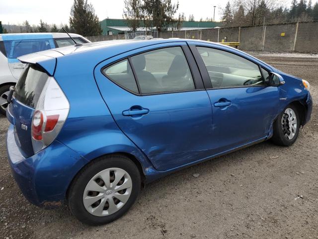 JTDKDTB39C1527507 - 2012 TOYOTA PRIUS C BLUE photo 3