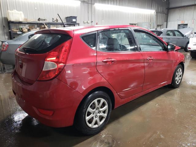 KMHCT5AE8CU028746 - 2012 HYUNDAI ACCENT GLS RED photo 3