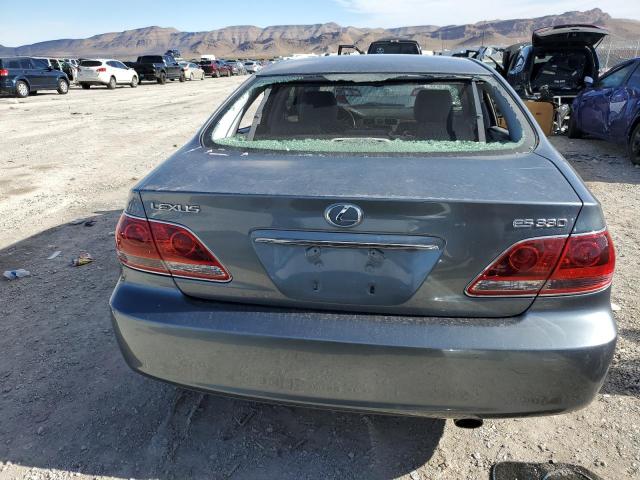 JTHBA30G965156326 - 2006 LEXUS ES 330 GRAY photo 6