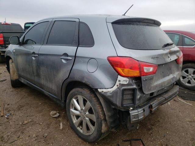 4A4AR3AUXEE022314 - 2014 MITSUBISHI OUTLANDER ES GRAY photo 2