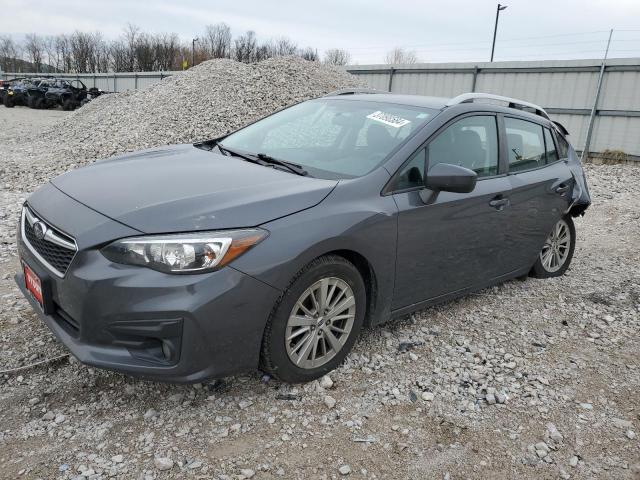 4S3GTAD69J3727051 - 2018 SUBARU IMPREZA PREMIUM PLUS GRAY photo 1