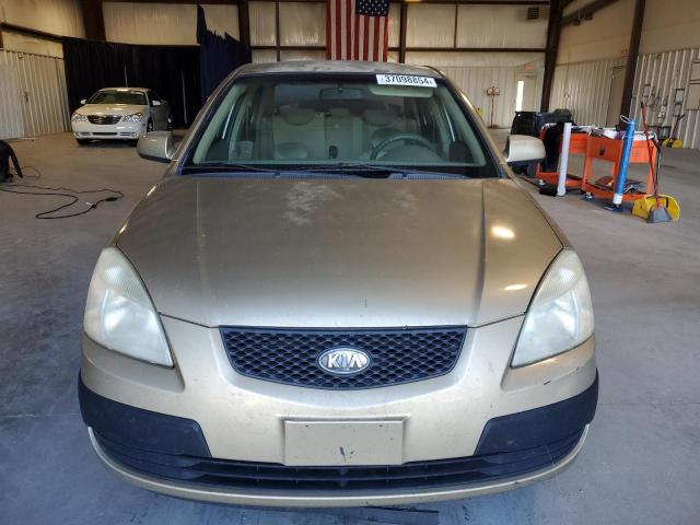 KNADE123176261366 - 2007 KIA RIO BASE TAN photo 5