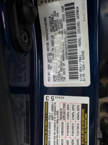 1NXBR32E97Z794567 - 2007 TOYOTA COROLLA CE BLUE photo 12