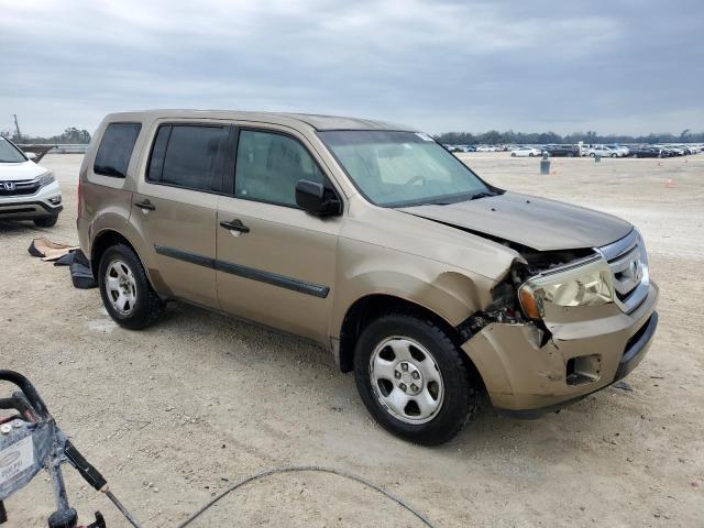 5FNYF38249B025927 - 2009 HONDA PILOT LX TAN photo 4