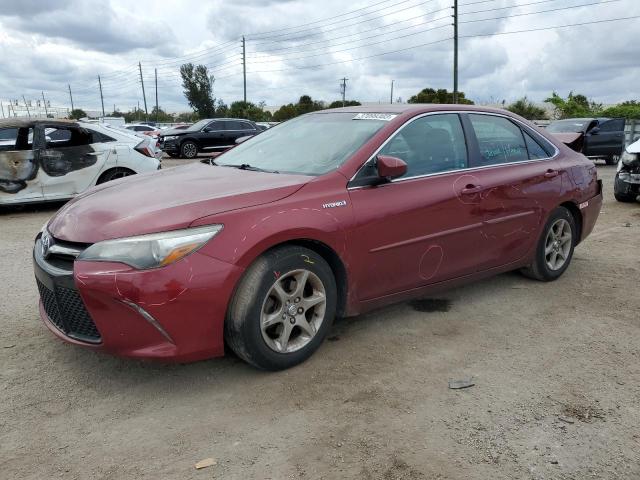 4T1BD1FK0GU185130 - 2016 TOYOTA CAMRY HYBRID RED photo 1