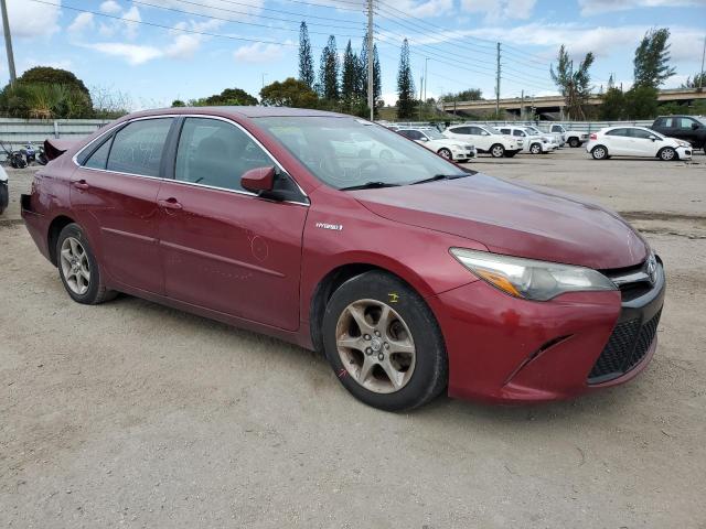 4T1BD1FK0GU185130 - 2016 TOYOTA CAMRY HYBRID RED photo 4