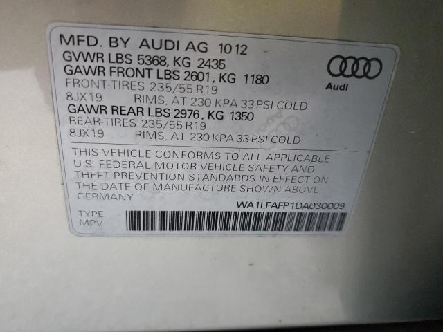 WA1LFAFP1DA030009 - 2013 AUDI Q5 PREMIUM PLUS TAN photo 13